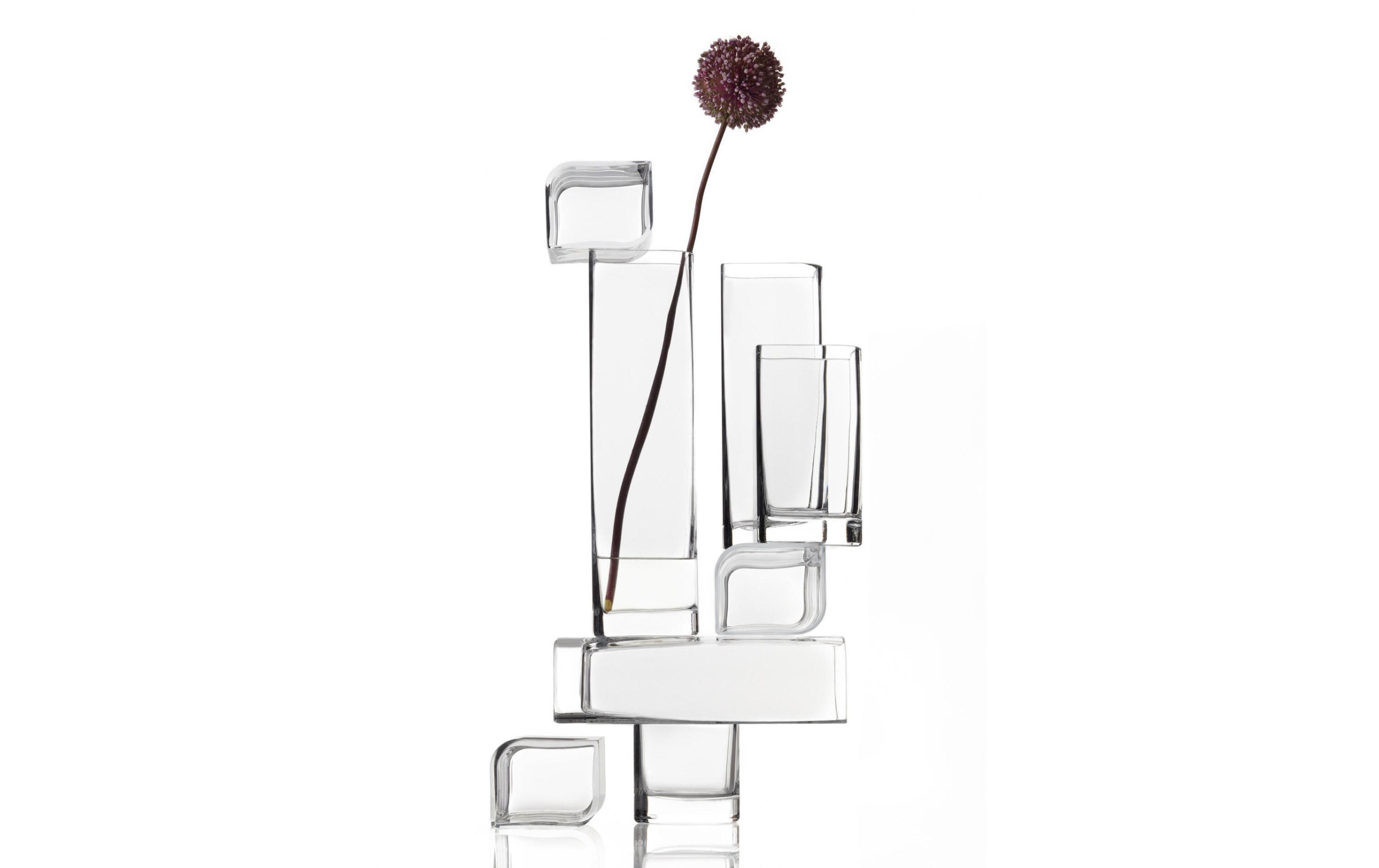 Vase Lucca 25 cm TransparentVase aus Glas