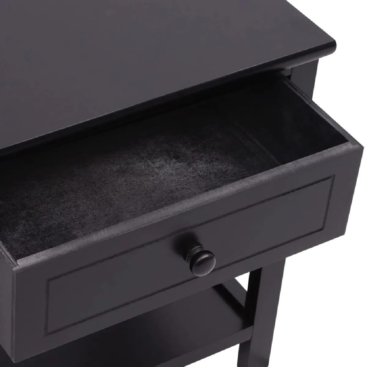 vidaXL Table de chevet - Noir