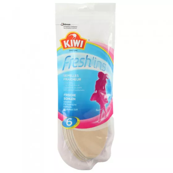 Lot de 6 semelles fraîcheur KIWI