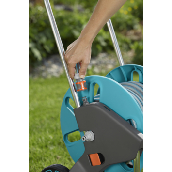Gardena slangenwagen CleverRoll M (incl. 20m slang, koppelingen en tuinspuit)