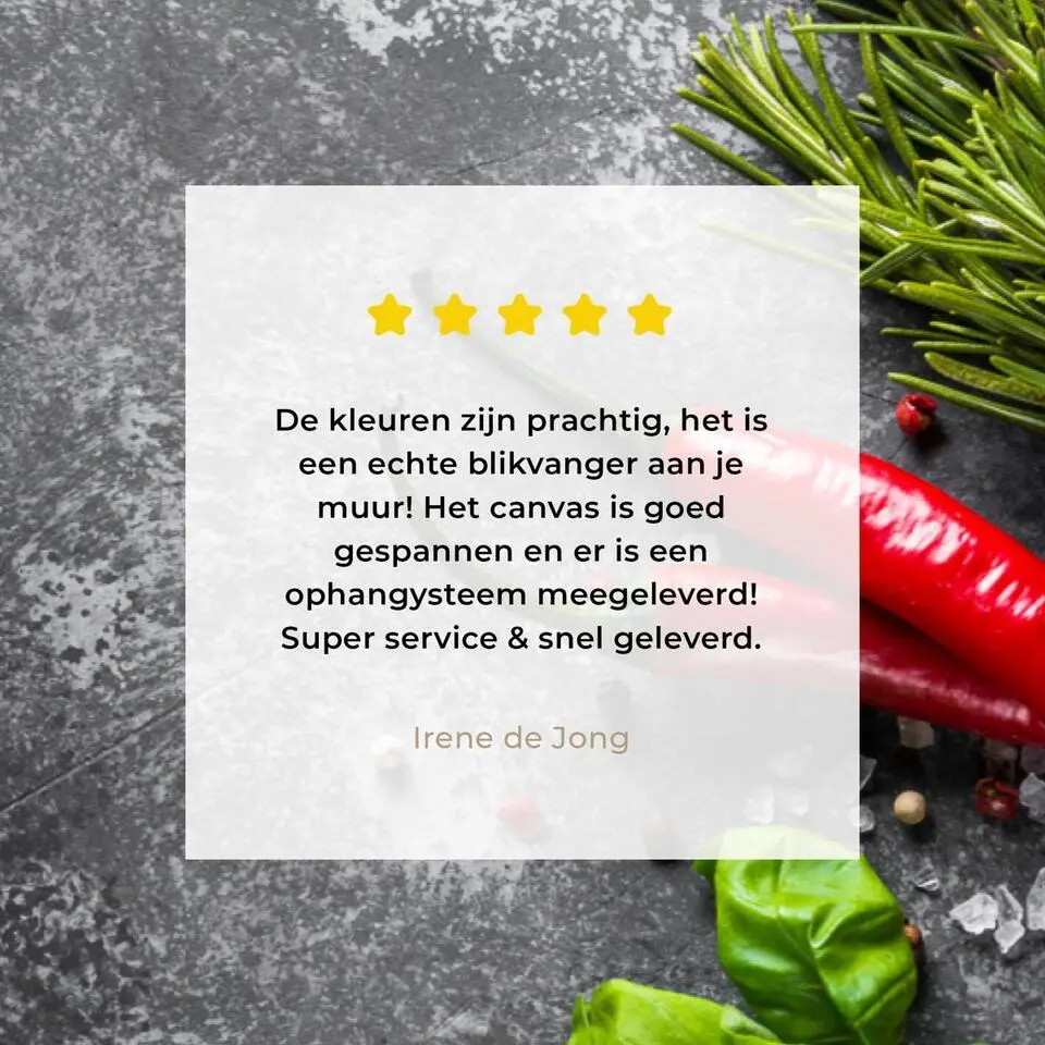 MuchoWow Canvas Schilderij 60x40cm Peper Kruiden Specerijen