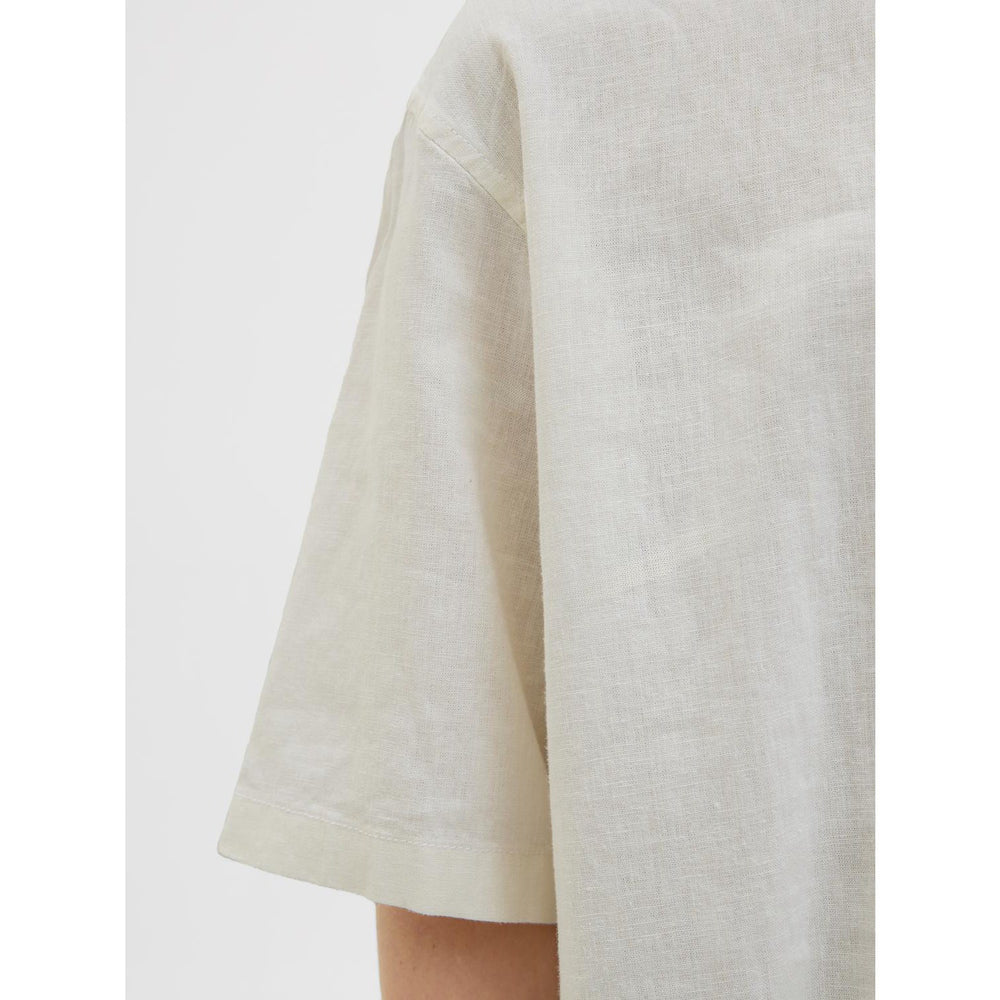Køb Jack & Jones Junior Antique White Jorparos Oversized Skjorte Ss Jnr