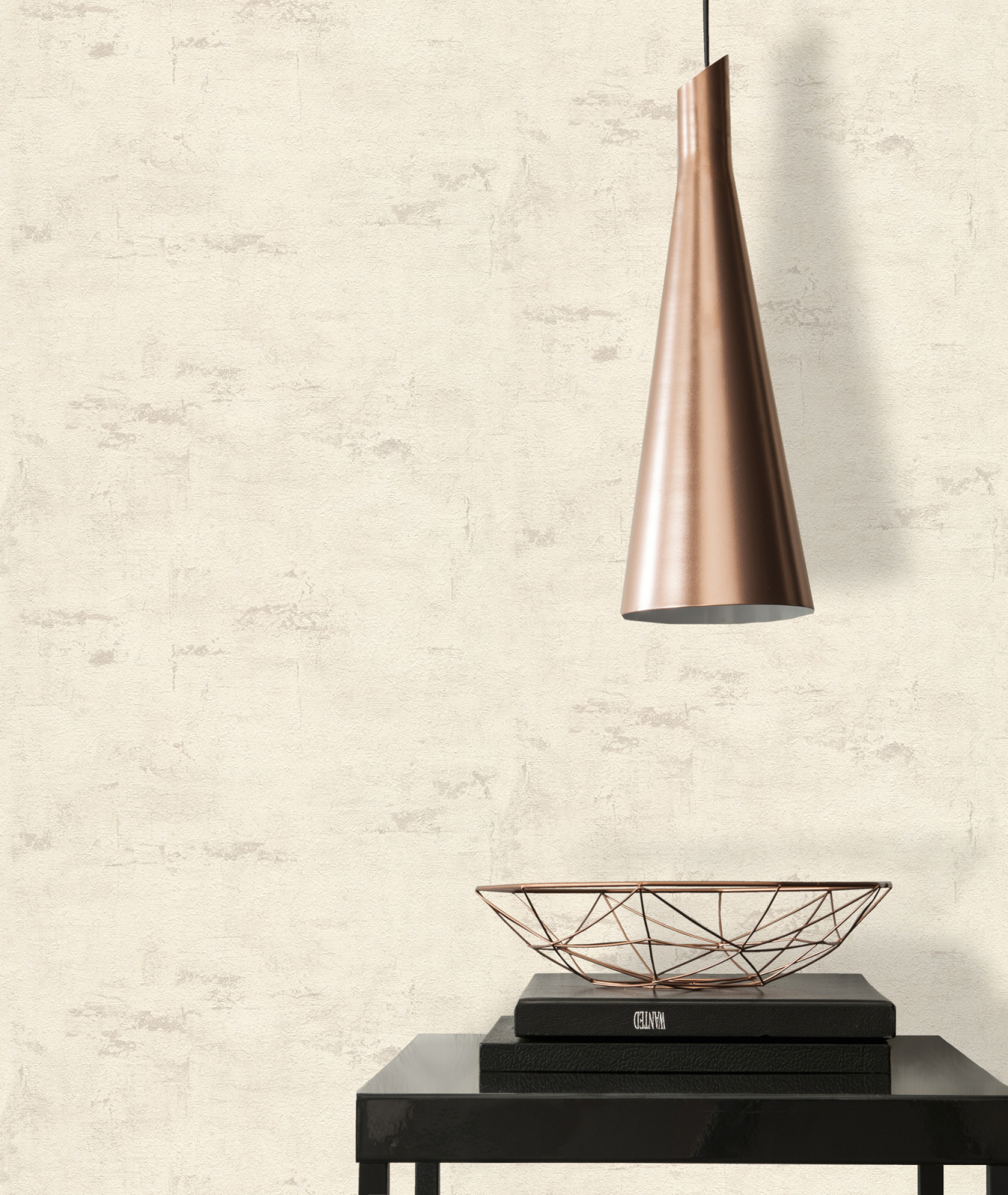 Vliestapete BETON CONCRETE & MORE - creme - 10 Meter