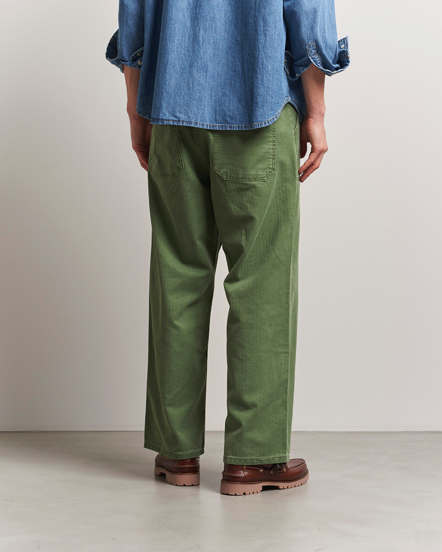 Jeanerica GM010 Genua Worker Chino Chevron Green