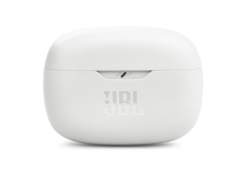 JBL True Wireless In-Ear-Kopfhörer Wave Beam Weiss Kräftiger 8-mm-Treiber liefert Deep Bass Sound für einen besonderen Hörgenuss