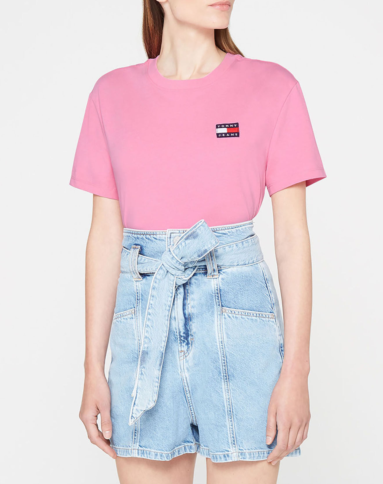 Tommy Jeans T-Shirt badge rose
