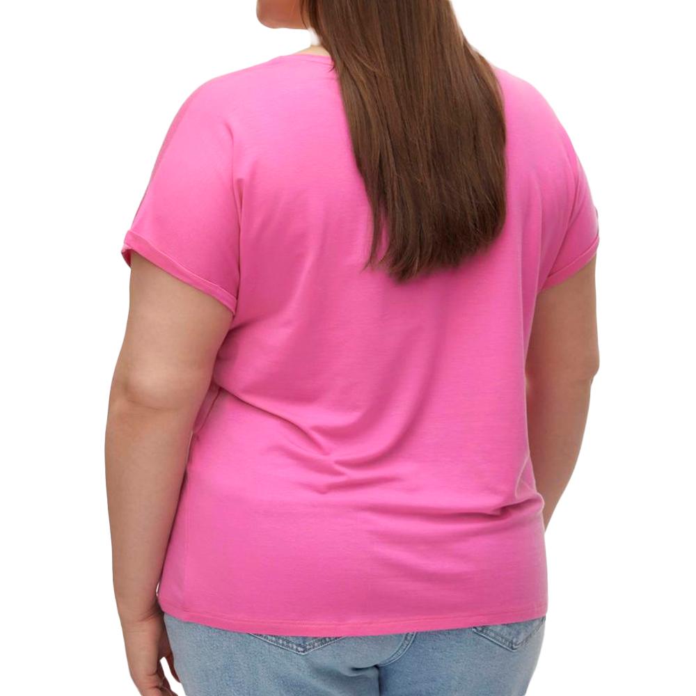Vero Moda T-shirt Rose Fushia Femme Vero Moda Aya Curve