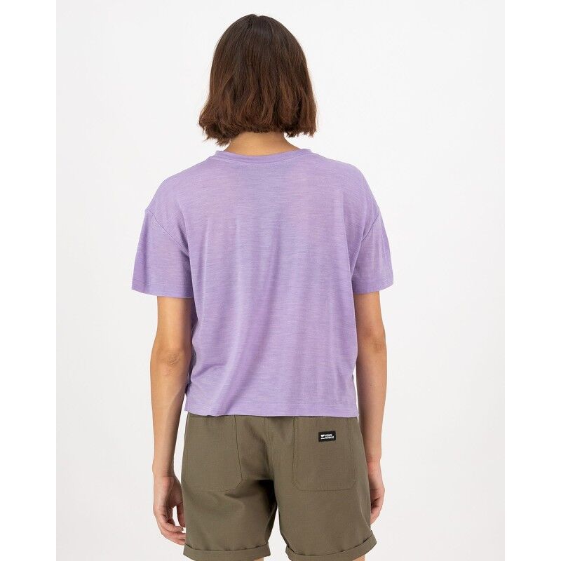 Zephyr Merino Tencel Boxy T-Shirt - T-shirt en laine mérinos femme