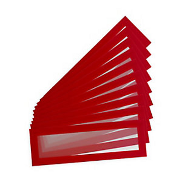 Tarifold Magneto Pro Solo - Pochette murale - Cadre d'affichage magnétique A5/A4 - Cadre rouge - Lot de 10