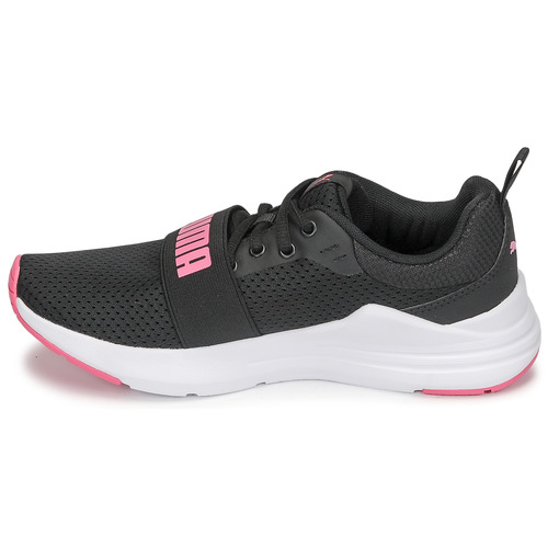 Puma - JR PUMA WIRED RUN - Noir / Blanc / Rose