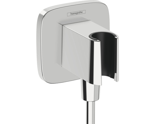 Wandaansluiting met douchehouder hansgrohe FixFit Q chroom 26887000