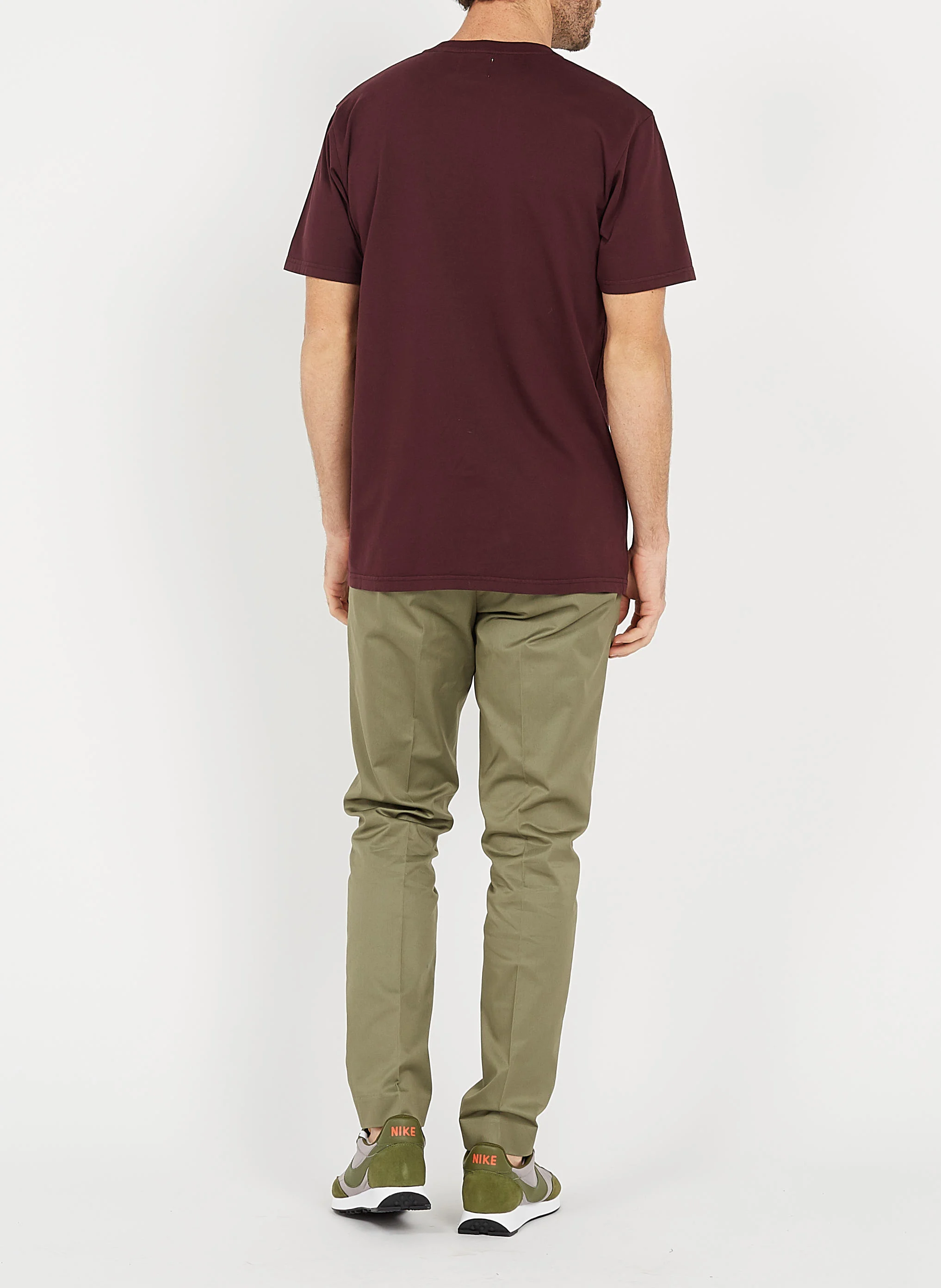 T-shirt col rond en coton biologique | Rouge