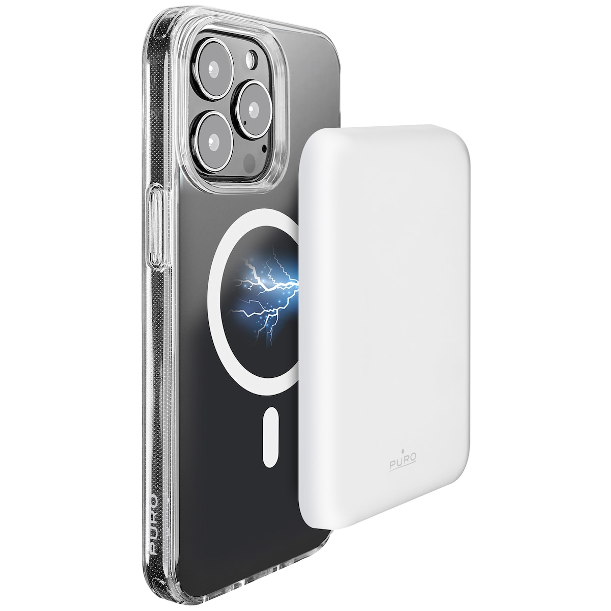 Puro MagSafe 4000 mAh powerbank (hvit)