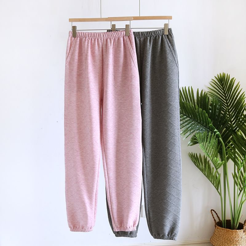 Somnus - Koppel bijpassende elastische taille harem pyjamabroek (verschillende ontwerpen)