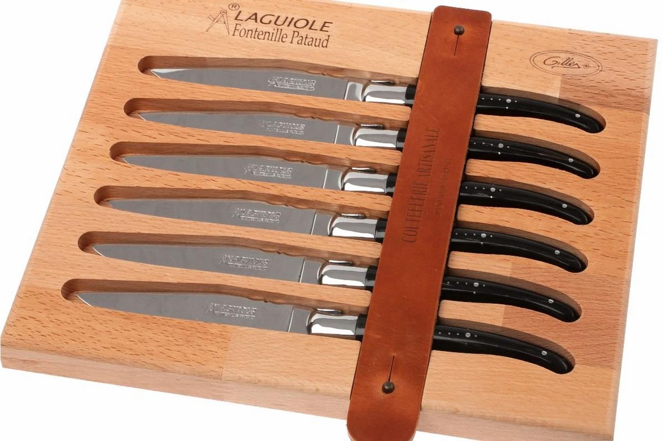 Fontenille Pataud 6dlg steakmessenset Buffelhoorn