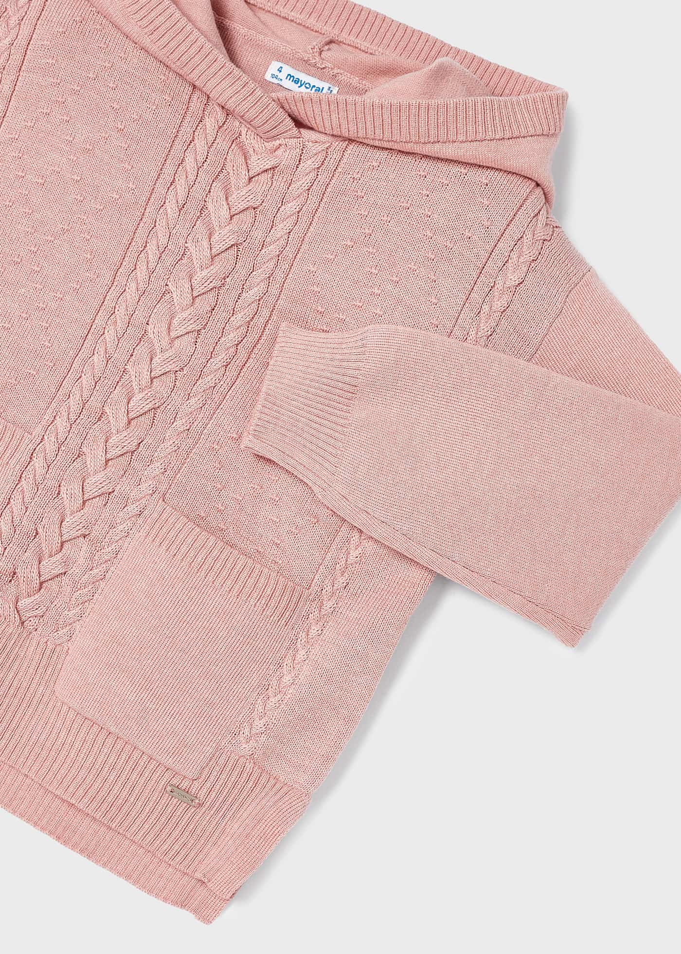 Conjunto de tricô de duas peças para meninas