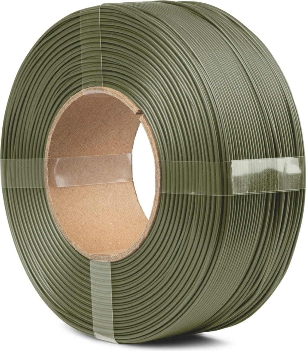 The Filament  Refill PLA Matte Camo Green, 1,75 mm / 1000 g    Mattes PLA ohne Spule für funktionale & dekorative Anwendungen in Camo Green