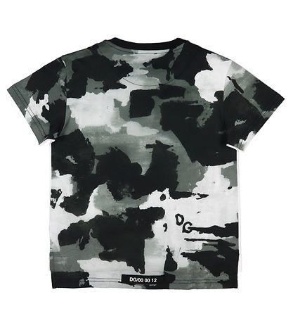 Dolce & Gabbana T-shirt - Hvid/Gr? Camouflage