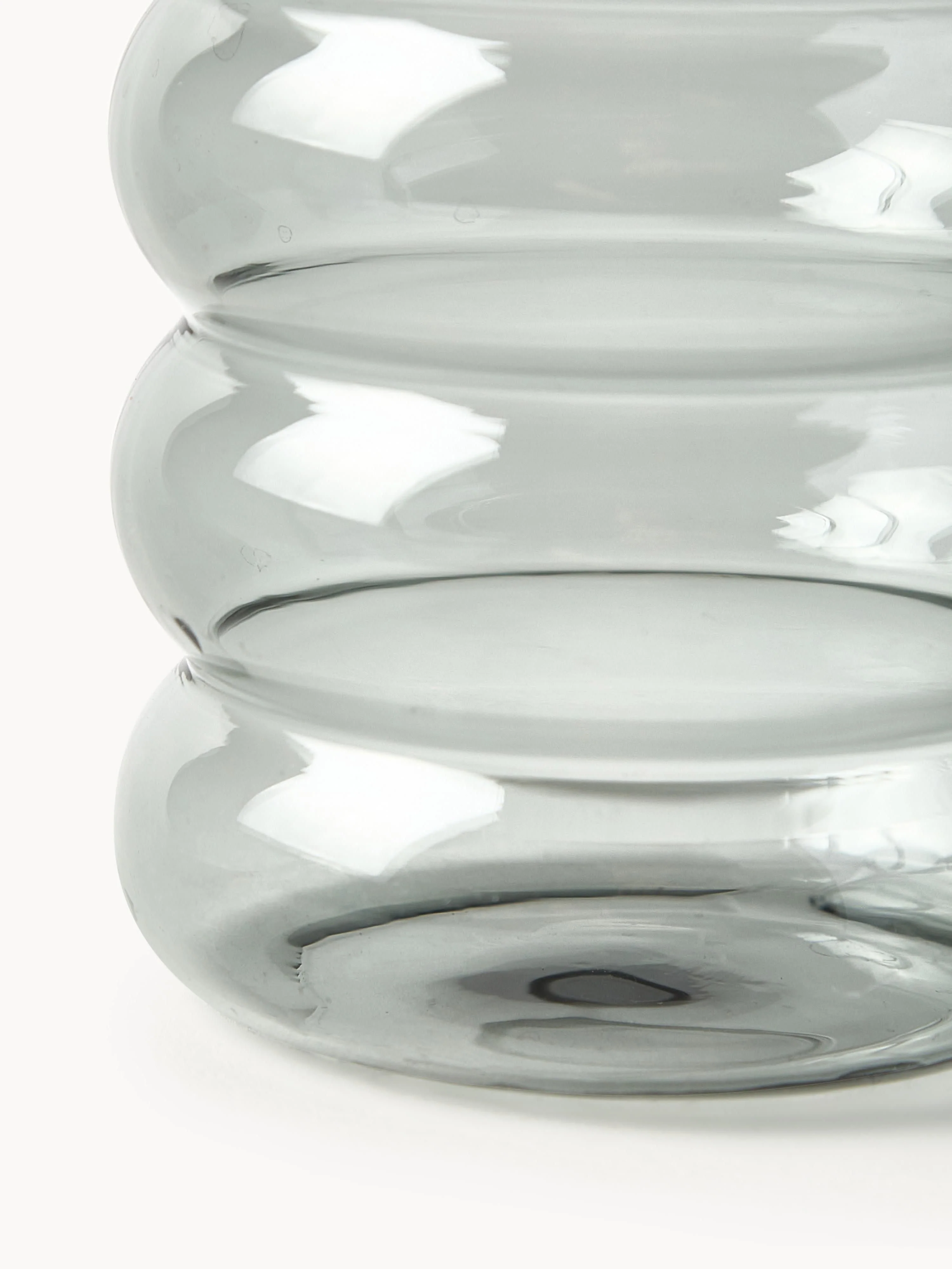 Mondgeblazen waterglazen Bubbly, 4-delig
