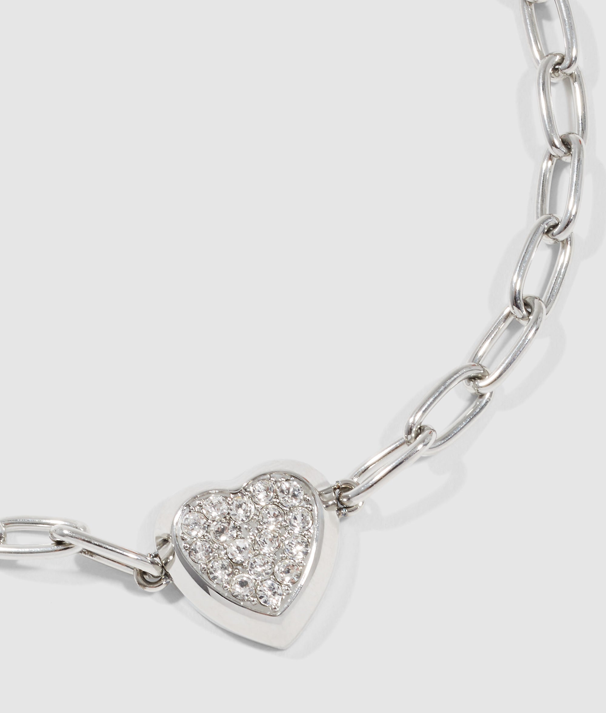 Pavé heart bedel armband