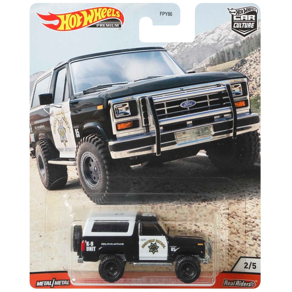 Hot Wheels Car Culture: Ford Bronco 4x4 im Maßstab 1:64 (Druckguss)