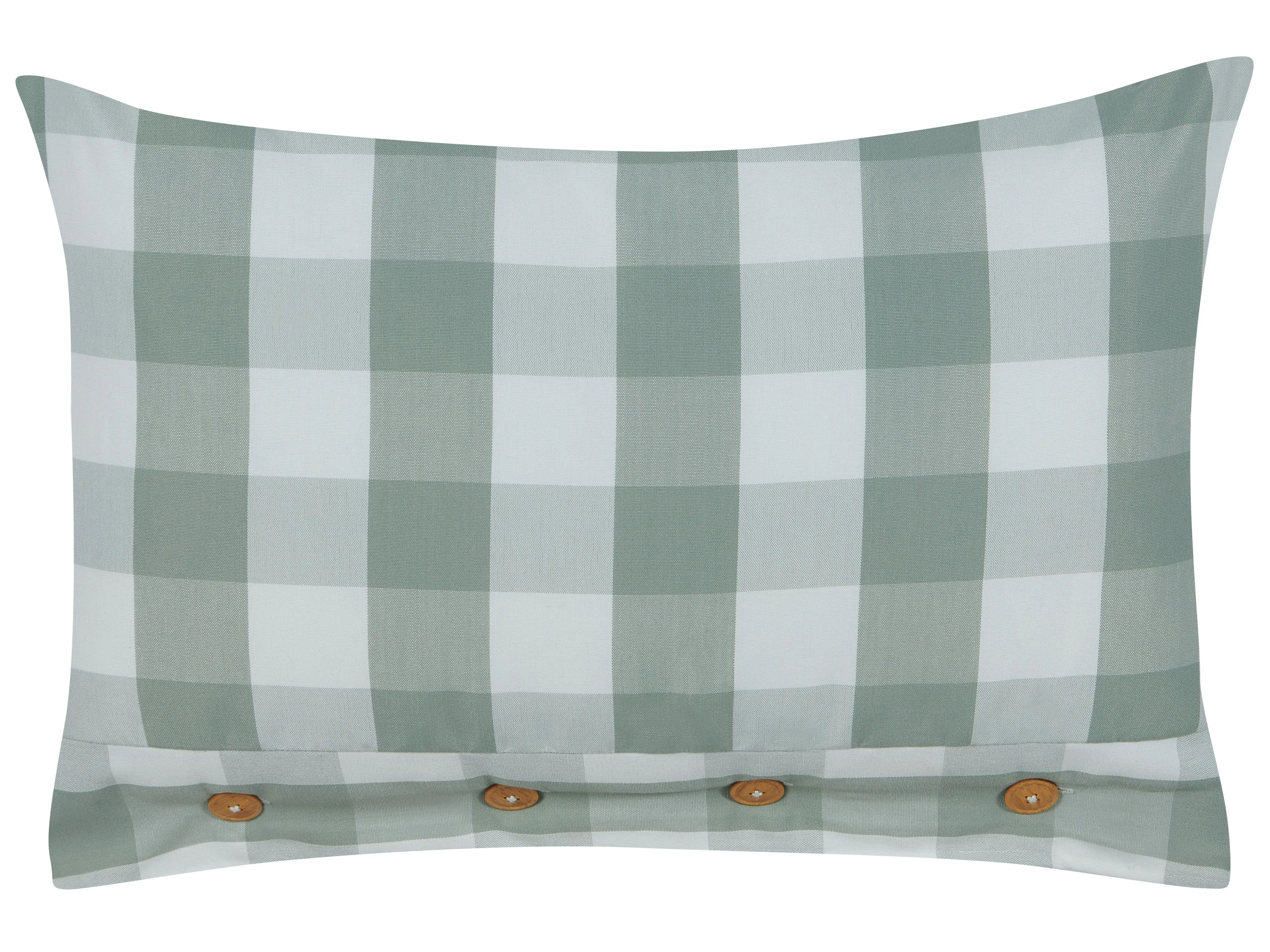 Sierkussen TAMNINE 40 x 60 cm Mintgroen geblokt patroon