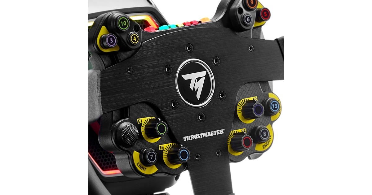 ThrustmasterEVO Racing 32R Leather stuur add-on  (Zwart, PS5 en PS4, Xbox Series en Xbox One en PC)