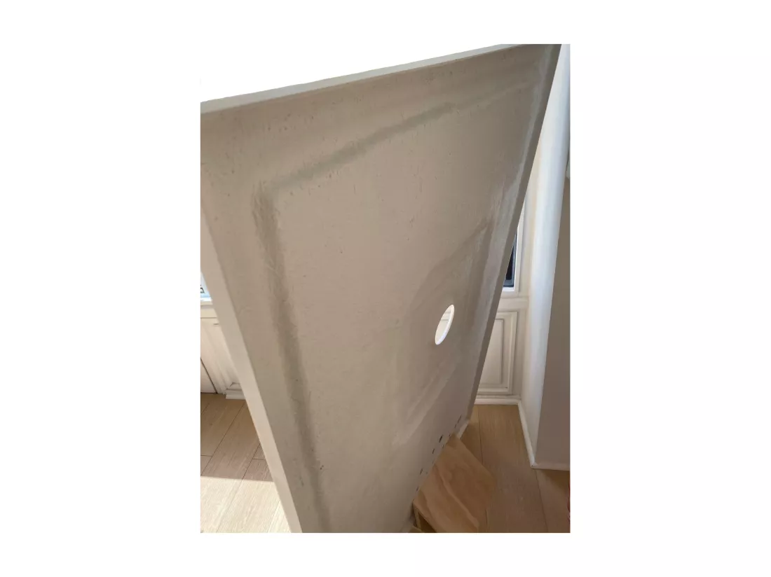 Receveur de douche 70 x 160 cm extra plat LOGIC surface ardoisée rectangulaire blanc