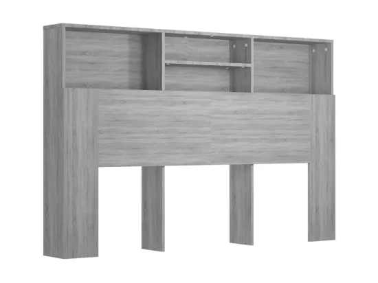 Armoire de tête de lit Sonoma gris 160x19x103,5 cm