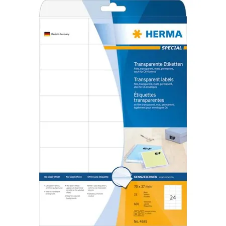HERMA Etiketten Premium, weiß, 70 x 37mm, 600 Stück