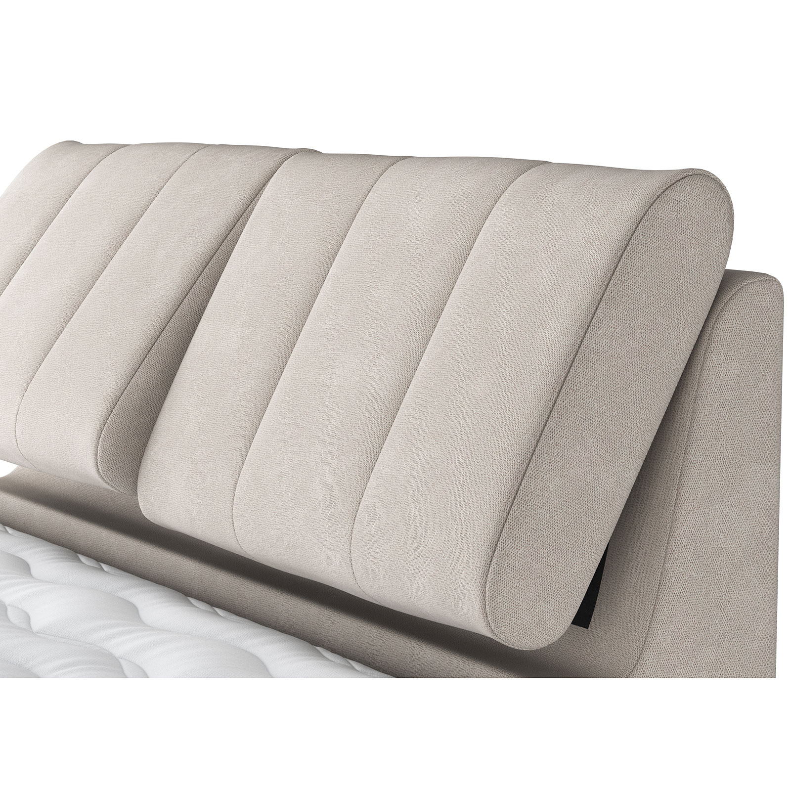 Boxspringbett - light grey - H3/4 - Bettkasten - 180x200 cm