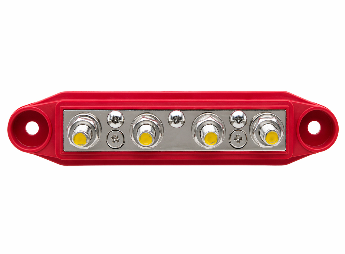 BBA M8 4-punts busbar - red