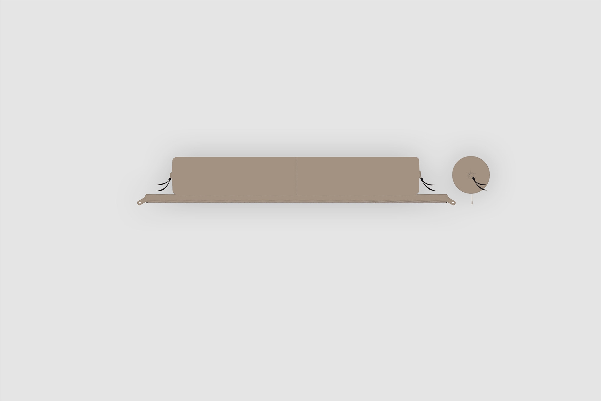 Bent Kissenrolle Zip-XL Lounger ocker