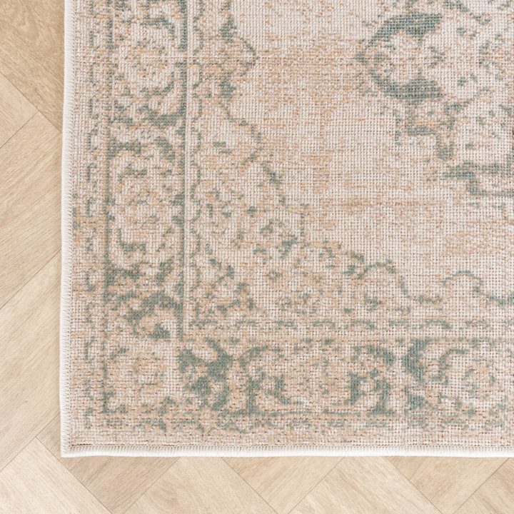 Vintage loper - Spring Medaillon Creme/Groen