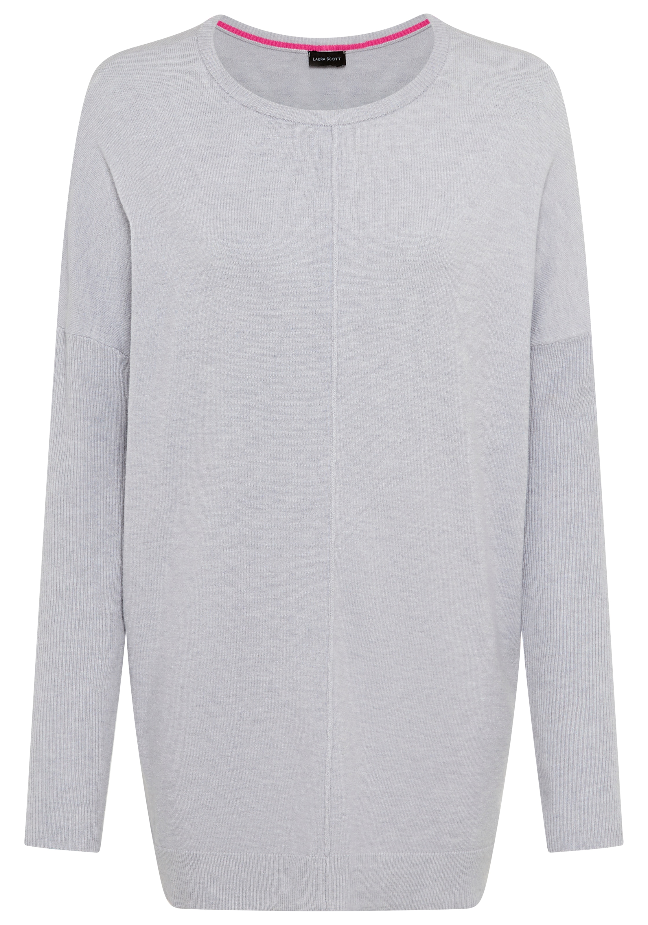 Laura Scott Longpullover , Feinstrick in lockerer Form mit seitlichen Schlitzen