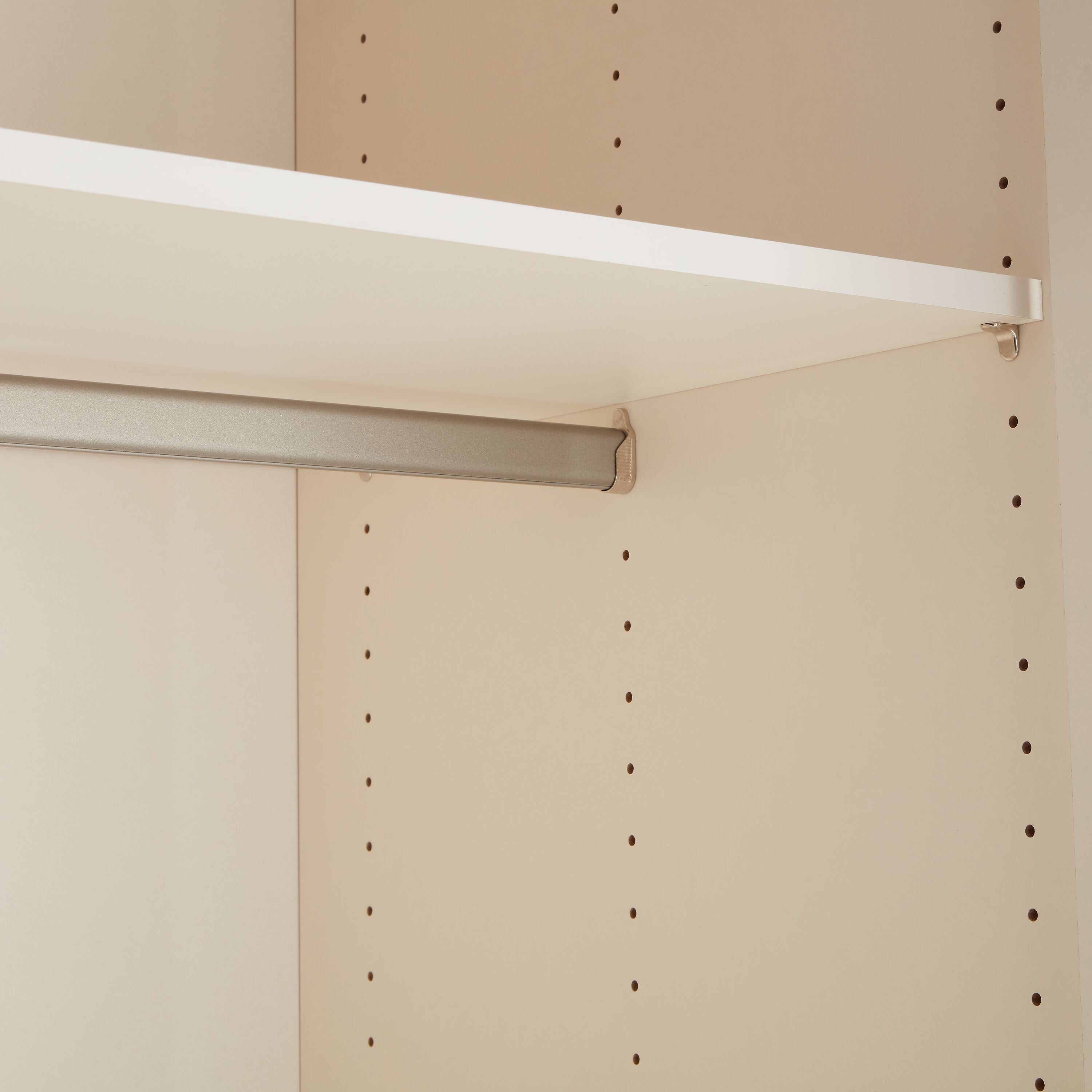 MODUL ONE Drehtürenschrank - Creme / B: 102.0 cm x T: 59.0 cm x H: 195.0 cm