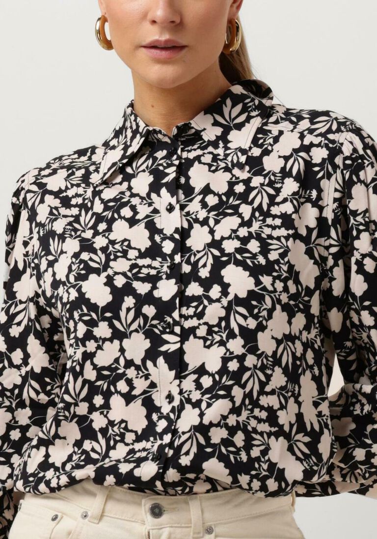 ANOTHER LABEL zwarte another label blouse jayla shirt l/s
