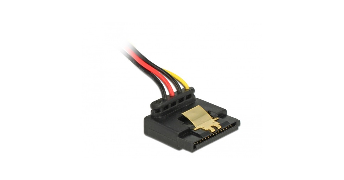 DeLOCKFloppy 4 pin female > SATA 15 pin female kabel  (0,3 meter)