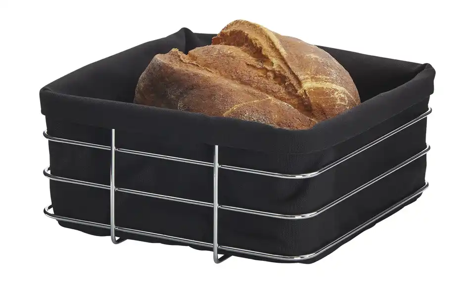 KHG Brotkorb Schwarz Eckig