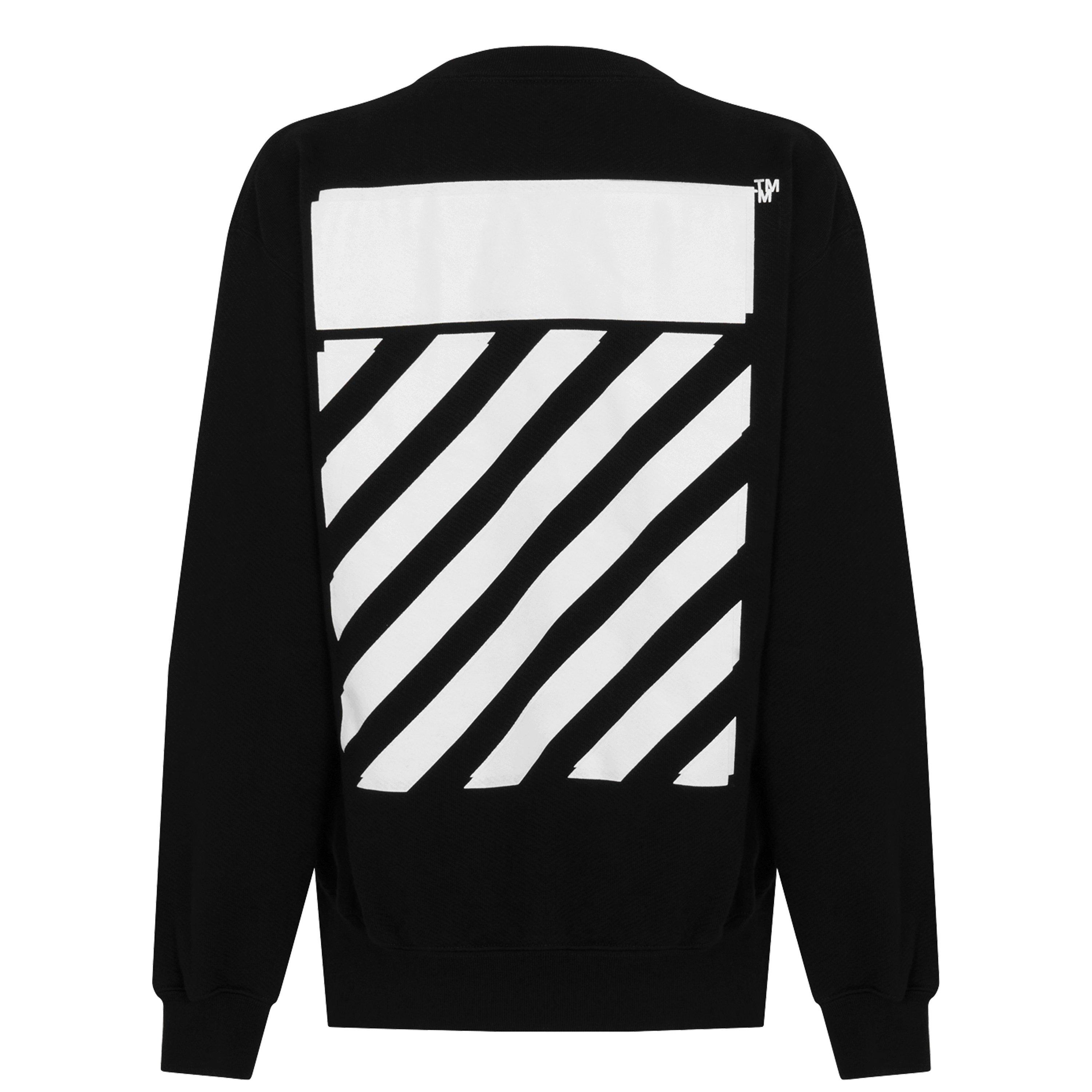 Off White Diag Regular Crewneck Sweatshirt