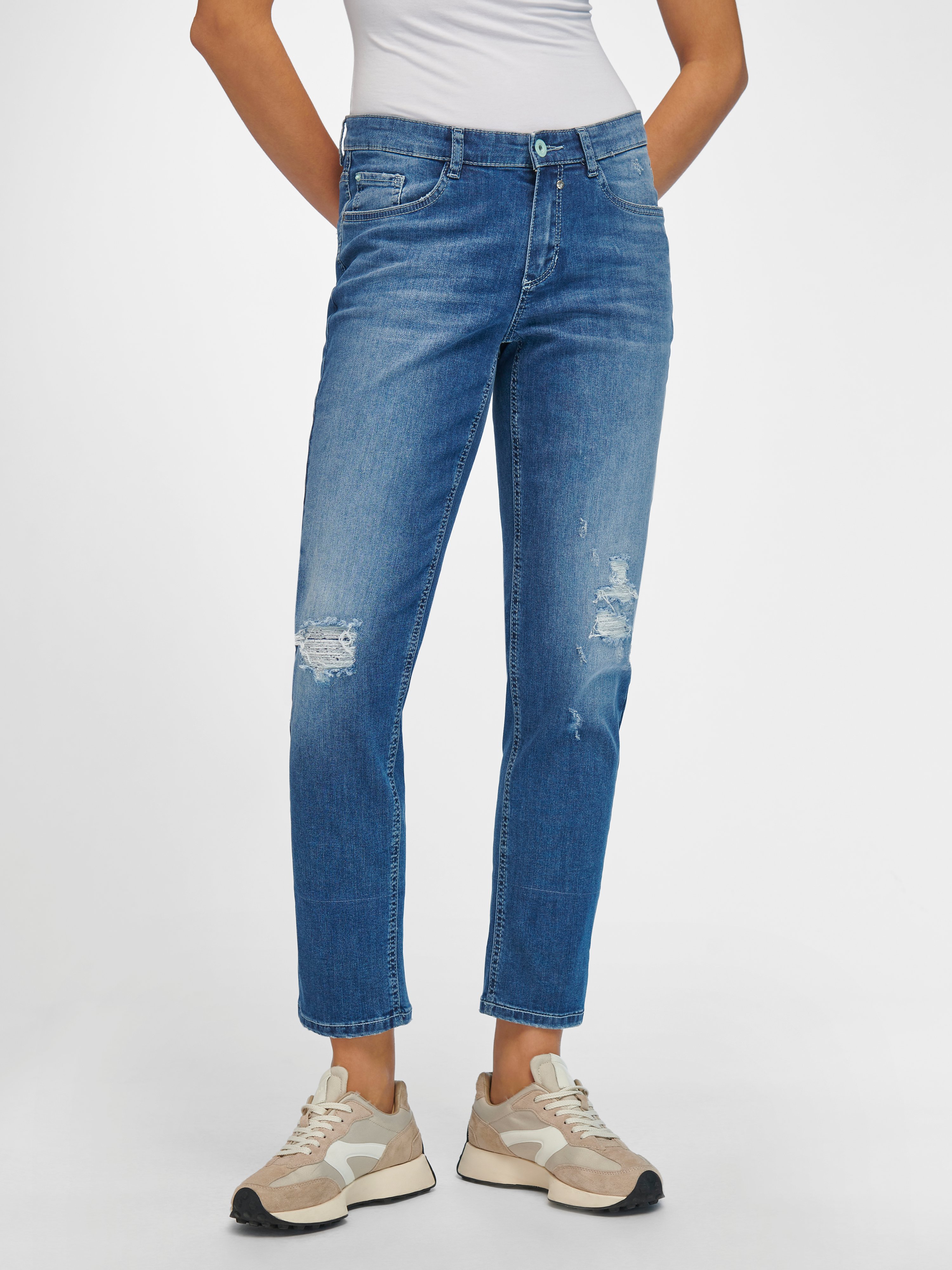 Knöchellange Loose Fit-Jeans Modell Grace