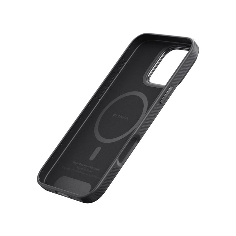iPhone 16 Pro MagEZ MagSafe Case Aramid Schutzhülle (KI1601PPA) - Schwarz (Carbon)