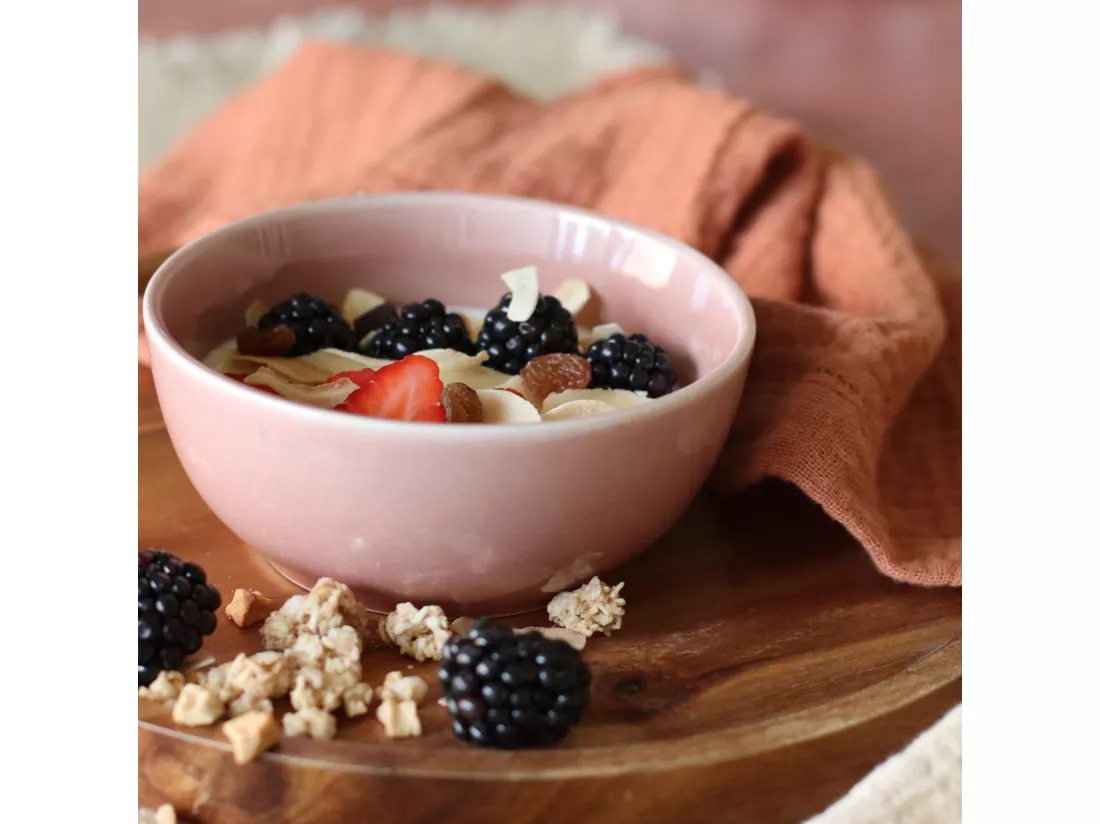 Ogo Living - Poke Bowl 12.5cm En Gres Rose Pale 360 Ml