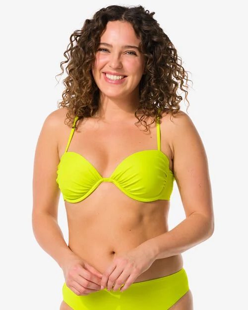 haut de bikini femme armature bonnet A-C citron vert