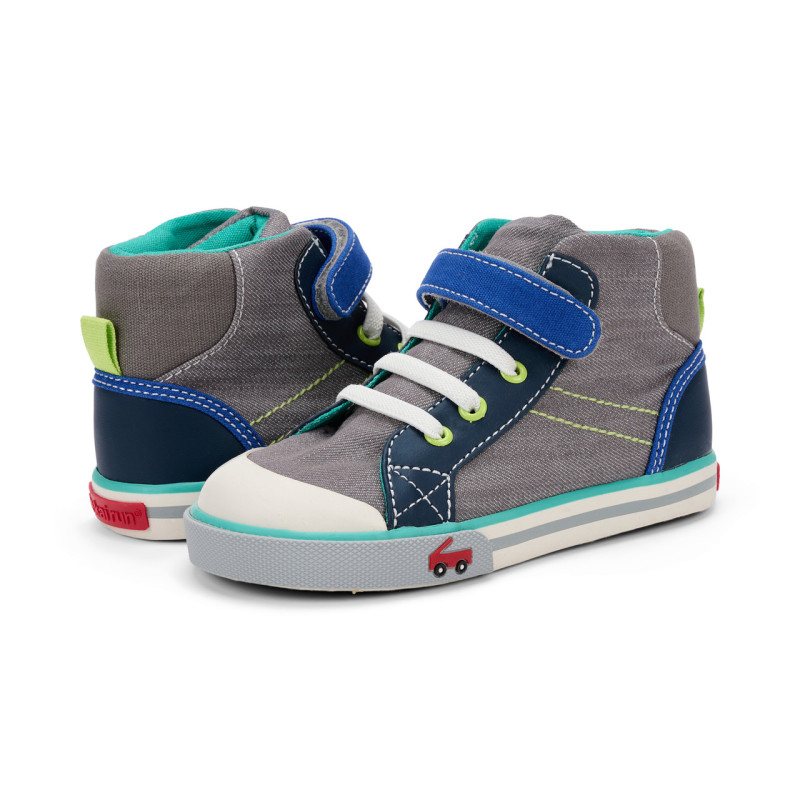 See Kai Run See Kai Run SKR Dane Gray Denim Blue