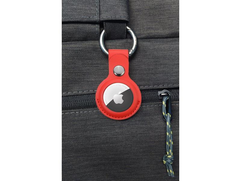 Troika Schlüsselanhänger AirTag Cover Rot Schutzhülle für Apple Air Tag Ortungsknopf