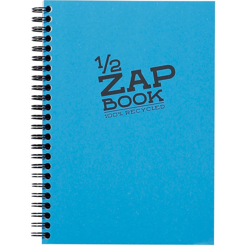 Carnet spirale Zap Book Clairefontaine A5 coloris aléatoire uni 160 pages