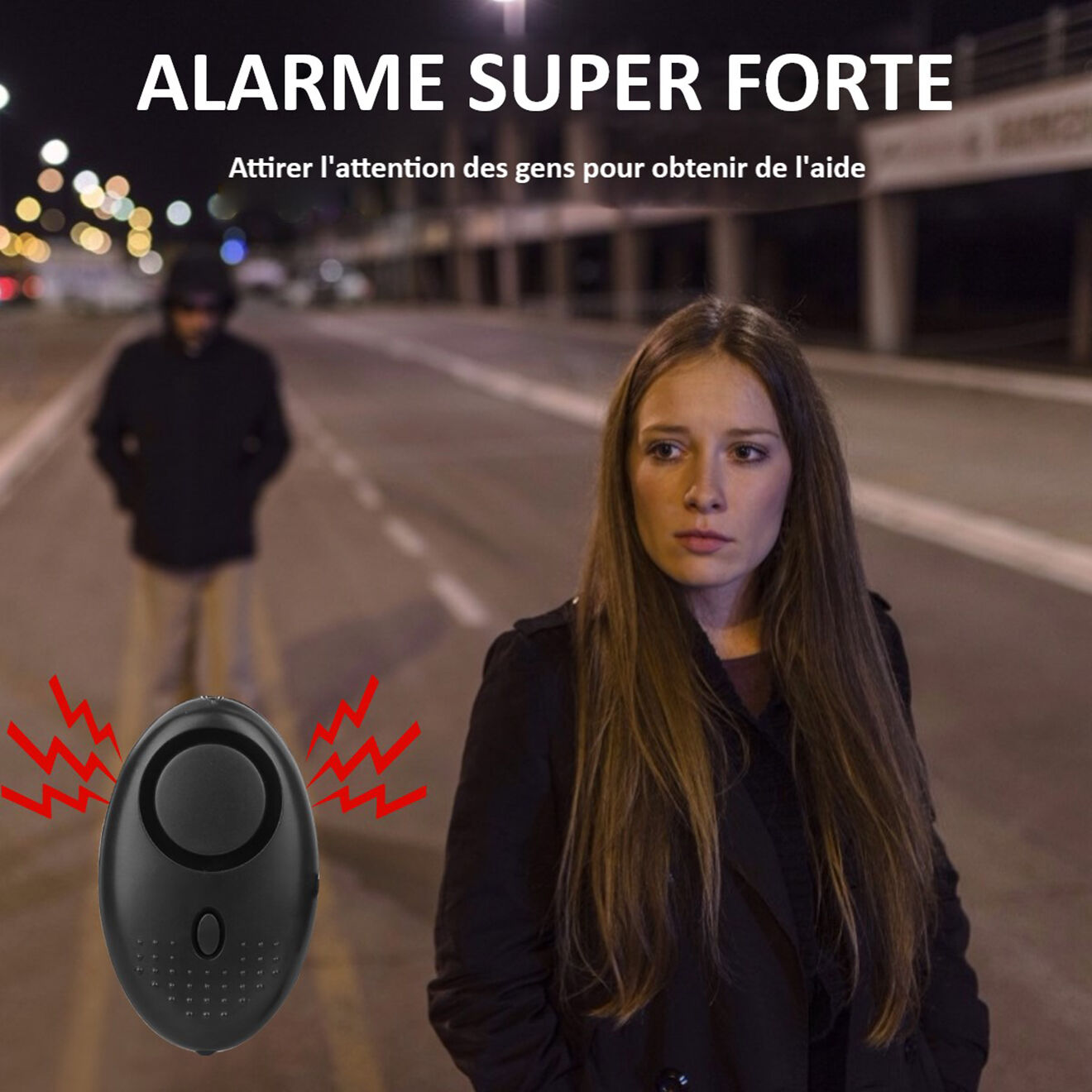 Onamaste Alarme dissuasive noire