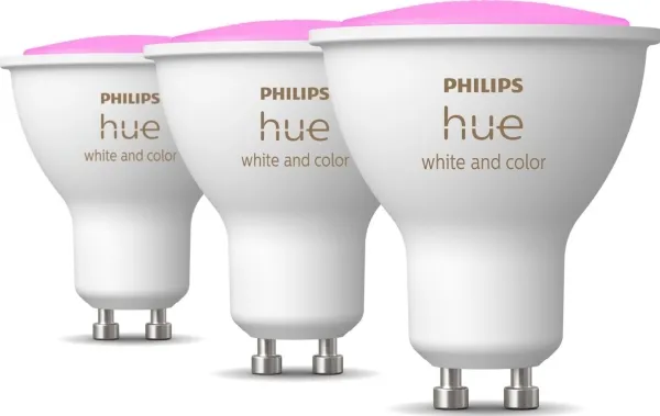 Philips Hue White and Color Ambiance - GU10 pærer - 3-pak