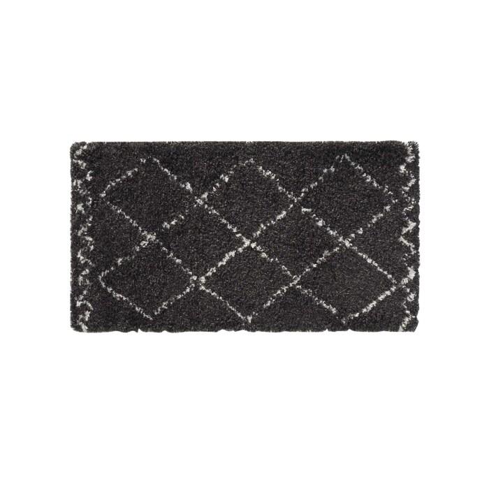 TAPIS RECTANGLE 60X110CM SAOURA NOIR